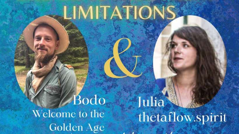 Instagram live about breaking free from limitations with Bodo Christophzyk, Welcome to the golden age und Julia Buschmann, Thetaflow Thetahealing