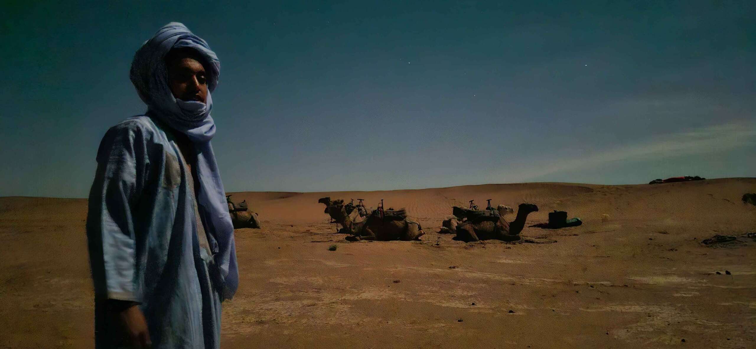 mhamid-dessert-treck-camel-night-wueste-nomaden-sterne